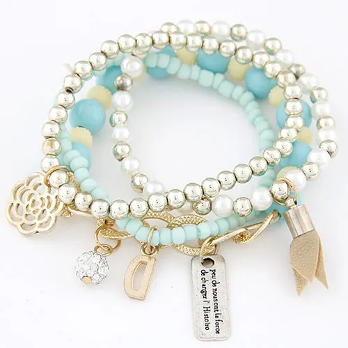 Beads Wrap Bracelet For Women Pulseira Feminina Fashion Charm Bracelets &amp Bangles Femme Bohemian Multilayer Christmas Gifts | Украшения