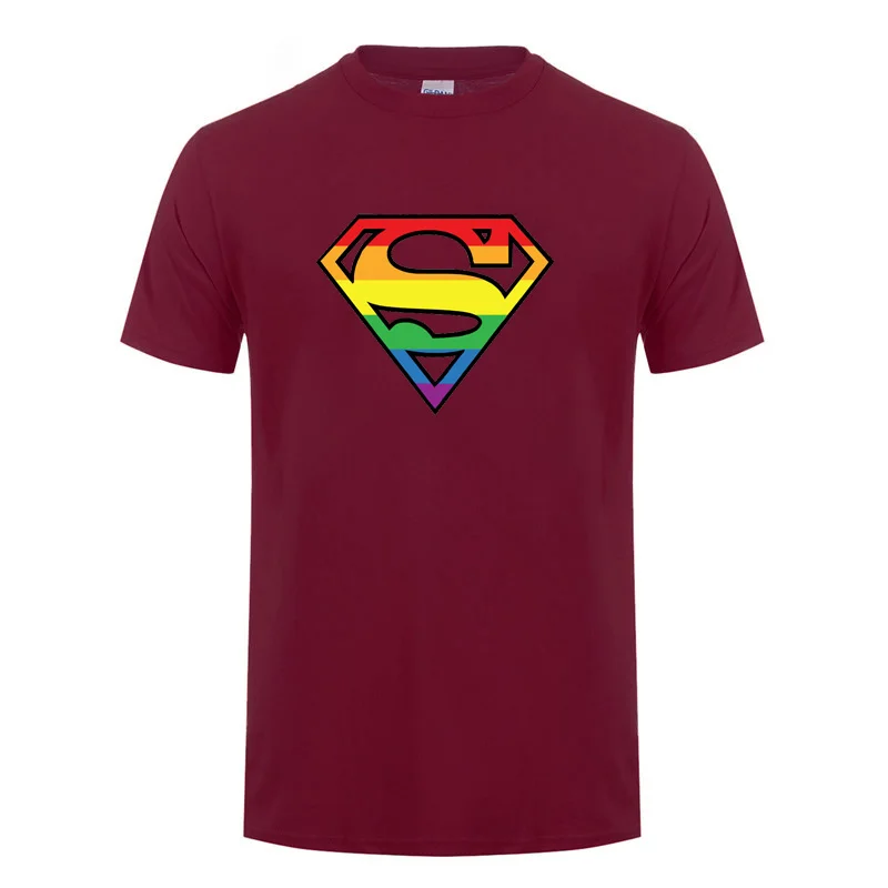 Супер Gay Pride Gift футболка для мужчин женщин лесбиянок гомосексуалисты короткий