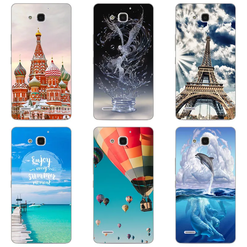 Чехол для Huawei Honor 3X 3 x g750 задняя крышка Цветочные растения оригинальный жесткий
