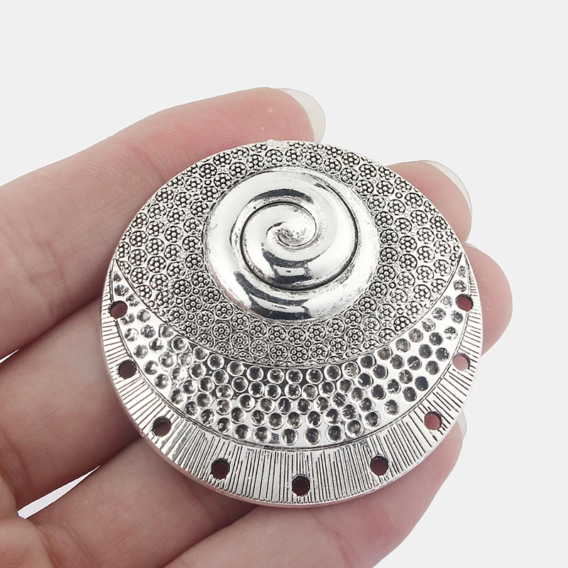 3 шт. большие полые круглые спиральные вихревые Подвески с кулоном и разъемом DIY