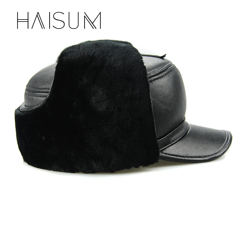 2018 мужские зимние шапки из натуральной кожи бейсбольная кепка для мужчин