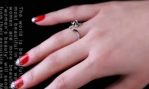 Женские кольца с открытым ртом и котом регулируемые дизайнерские модные