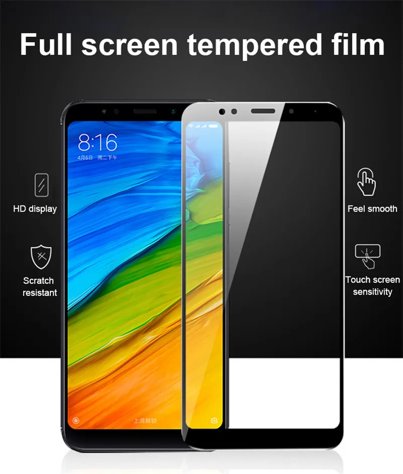 Полное покрытие закаленное стекло для Xiaomi Mi 6X 5X 6 защитная пленка полное защитное