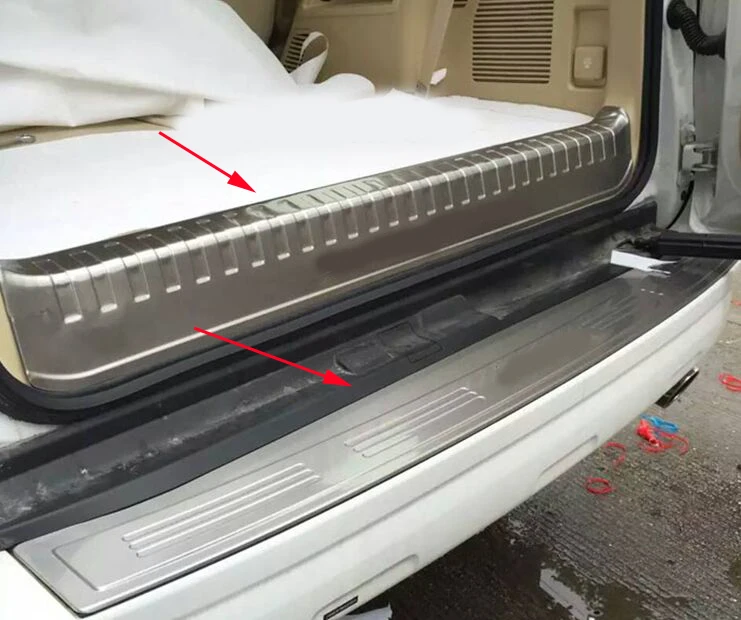 Для Toyota Land Cruiser Prado FJ150 fj 150 2010- Paraurti posteriore протектор Coda отделка карниза Decorativa Авто Adesivi 2 шт