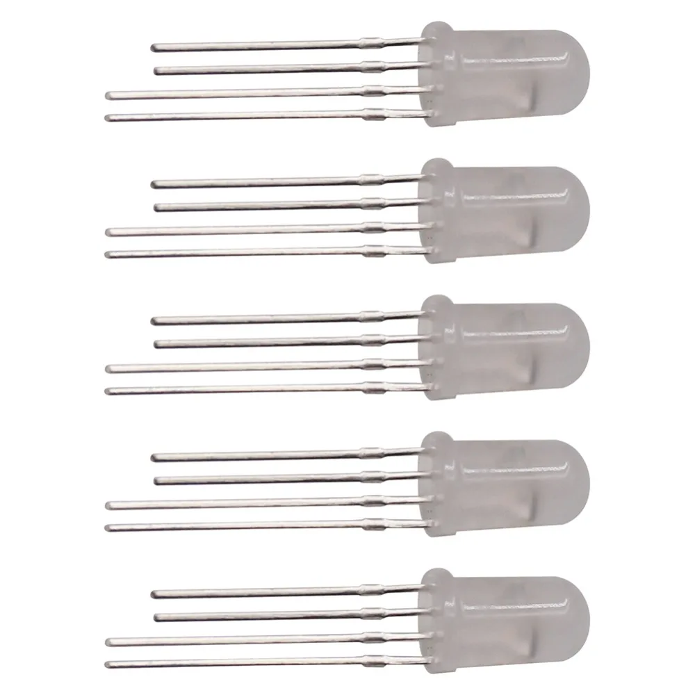 IC APA106 F5 F8 RGB светодиодные бусины 5 в мм 8 круглые полноцветные неоновые пиксели Arduino