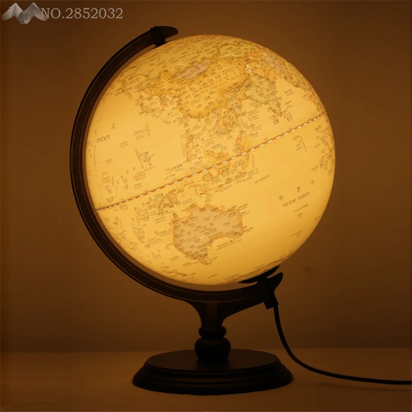 Modern Creative Antique Globe Desk Lamp Acrylic Lampshade Table Light for Living Room Study Bedroom Indoor Home Lighting Decor | Лампы и