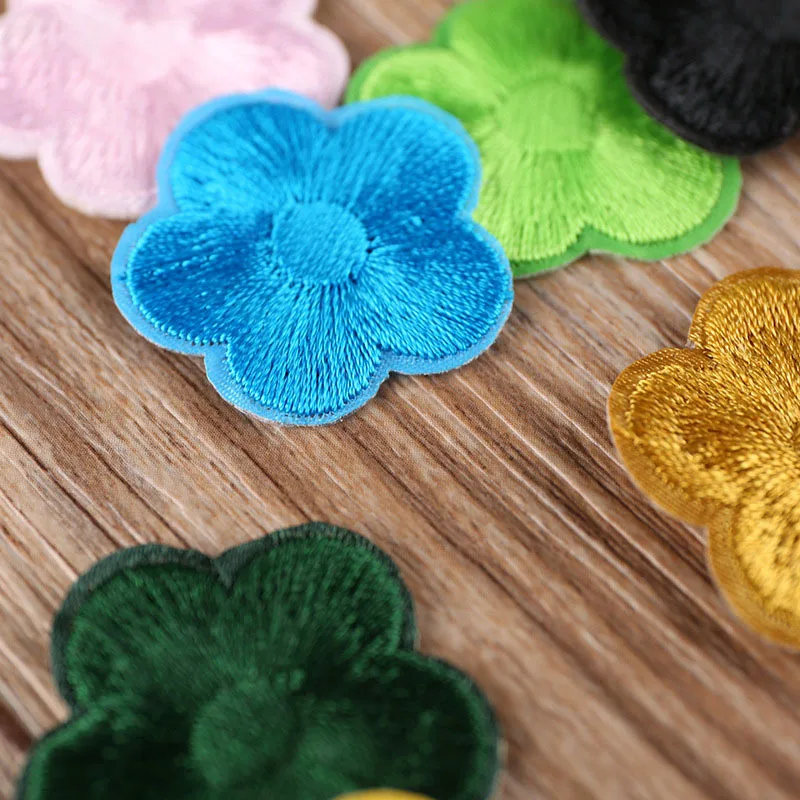 1 шт цветок теплопередачи железа на шить патчи для одежды DIY Одежда наклейки