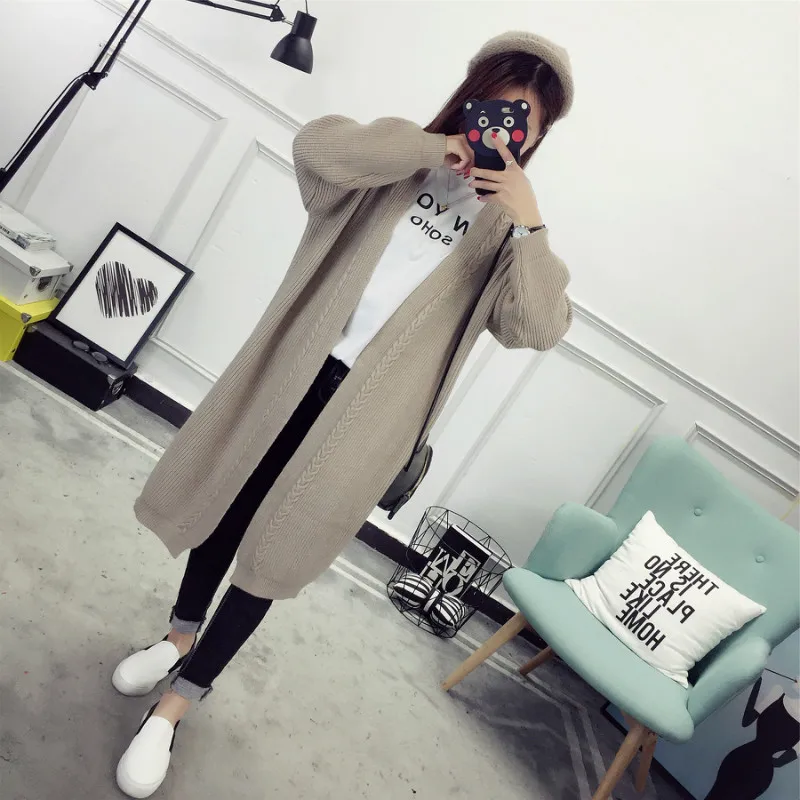 2019 Cardigans Of The Big Sizes Autumn Winter Warm Women Long Sleeve Casual Sweater Knitted Tops |