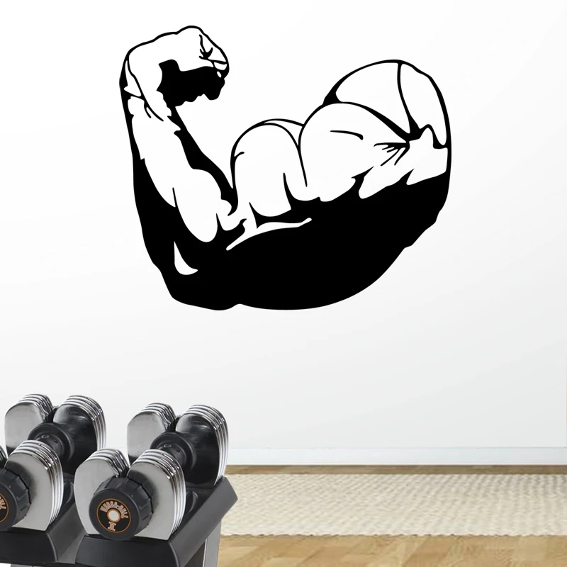 Автомобиль спортзал наклейка фитнес рука Бодибилдинг плакаты виниловые