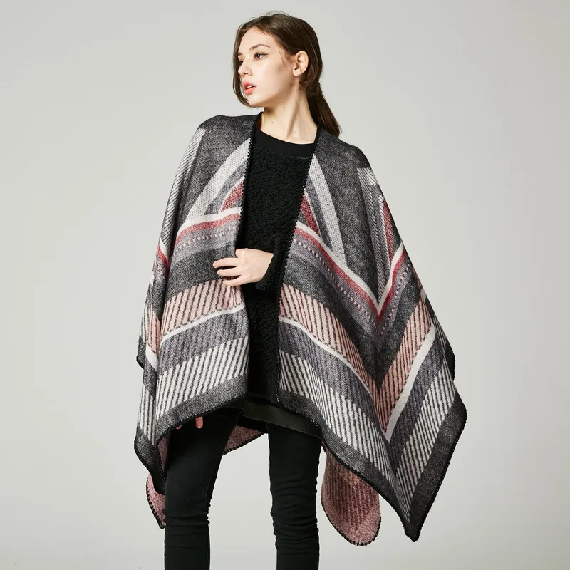 Винтажный женский шарф из пашмины Кашемировое пончо шарфы шаль роскошный бренд