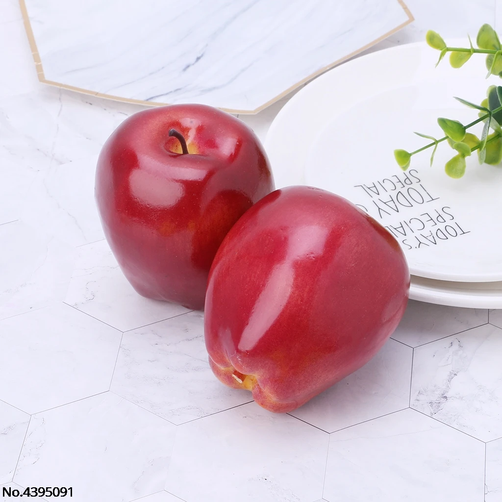 Реалистичные реалистичные искусственные фрукты красные вкусные кухонные еды