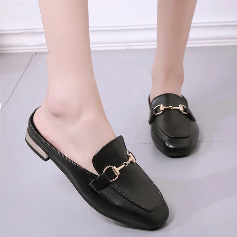 Повседневная однотонная женская обувь на плоской подошве сезон весна Новинка 2019