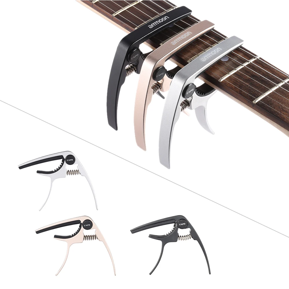 Ammoon металлический каподастр для гитары быстрая сменка легкий прочный аксессуар
