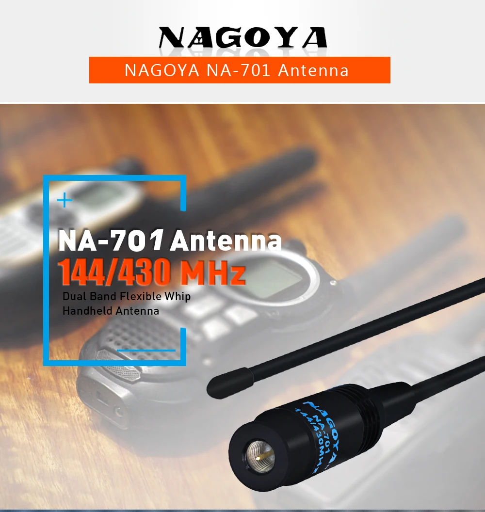 NAGOYA NA-701 SMA-M Мужской Для Baofeng UV-3R TH-UVF9 TH-UV3R KG-UV6D VX-2R VX-3R VX-5R V-6R VX-7R и т. д. 144/430 МГц антенна