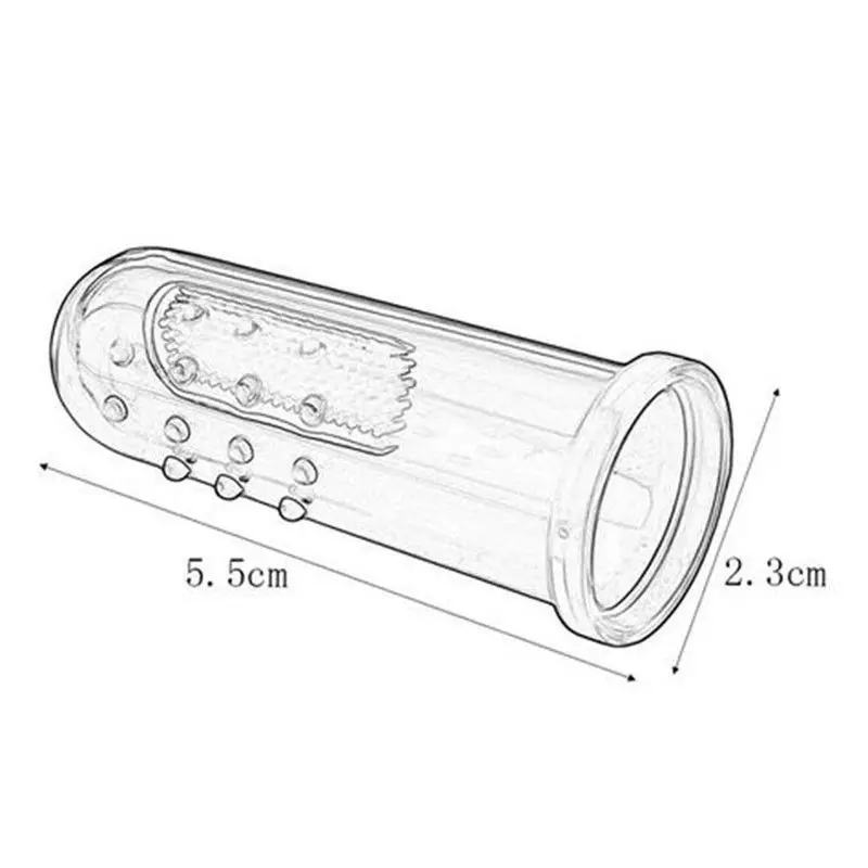 Детские тапочки с мягкой зажим для пальца силиконовой Массажная зубная щетка
