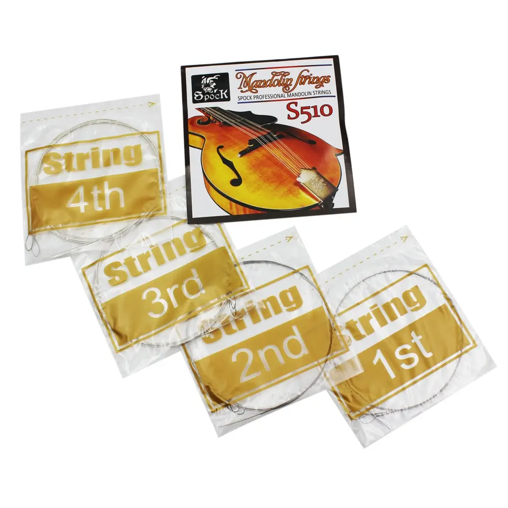 

New Arrival 4pcs/set Exquisite Guitar Mandolin String Stainless Steel Strings Mandolin Stringed Instrument Parts & Accessories