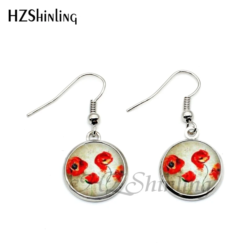Женские серьги подвески в виде красных цветов|red earings jewelry|art vintage jewelryearrings dangle |