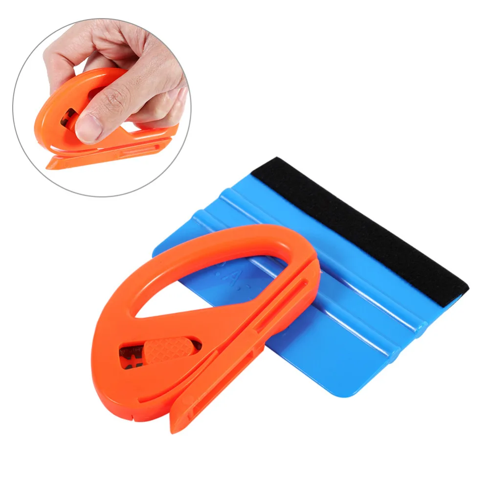 Автомобильный резак безопасный скребок из мягкого фетра фотоаппликатор Стикеры