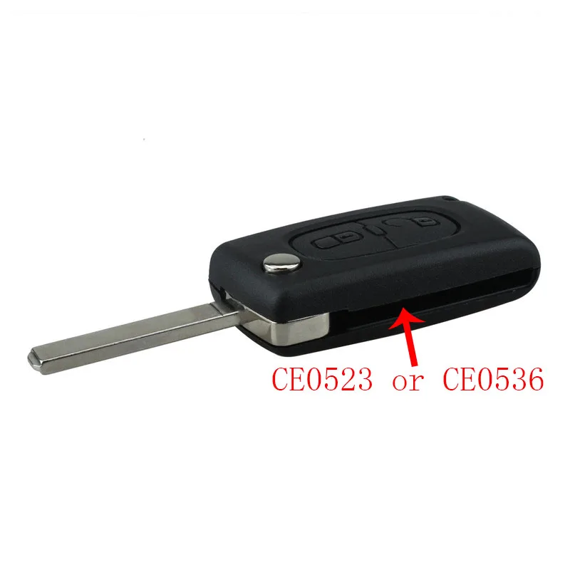 Для Peugeot 307 408 308 для Citroen C2 C4 умный чехол автомобильного ключа 2/3/4 кнопки книжка