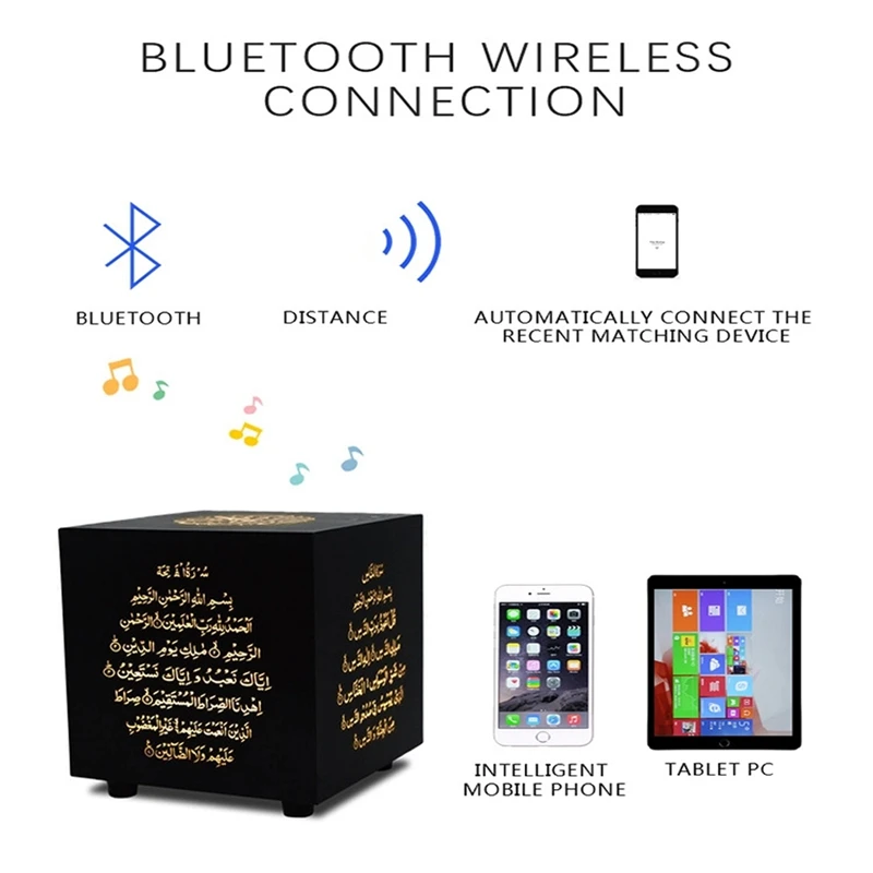 Press Color Quran Speaker Lamp Table Sound Muslim Gift Translation In 25 Languages | Электроника