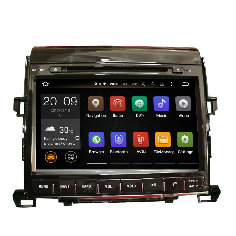 2 Din Android 8 0 Восьмиядерный 4 Гб RAM автомобильный CD DVD мультимедийный плеер для Toyota