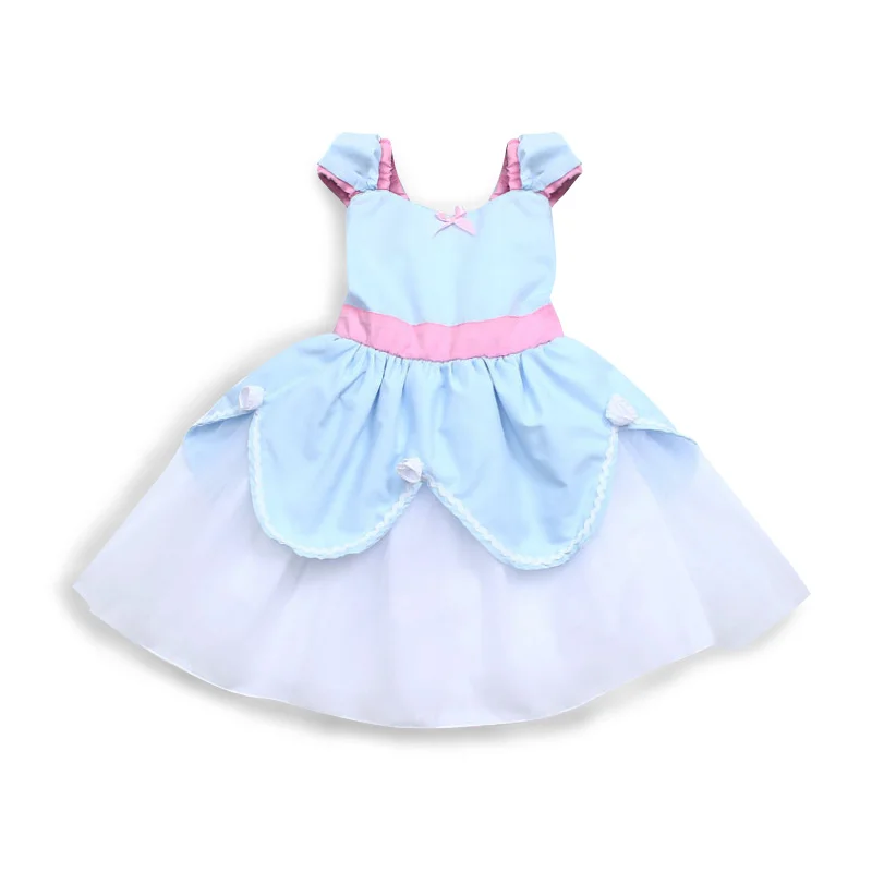 VOGUEON Baby Dress Up Girls Summer Snow White Princess Costume Children Elsa Anna Belle Alice Cinderella Rapunzel Aurora Dresses | Детская