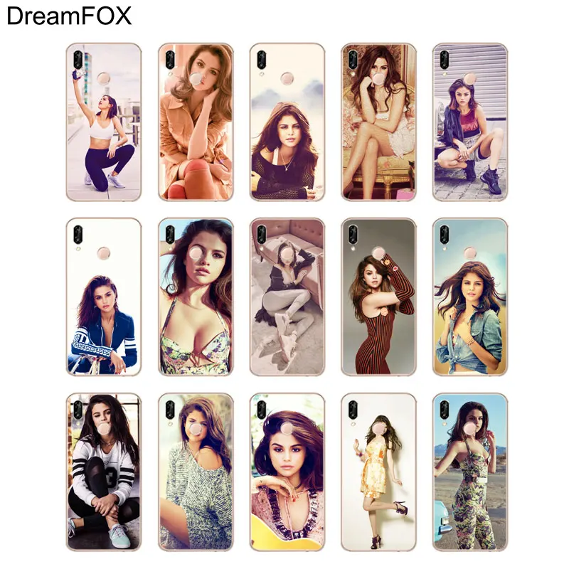 DREAMFOX M287 Selena Gomez Мягкий ТПУ силиконовый чехол для huawei Honor 6A 6C 6X 7C 7X8 Lite Pro |