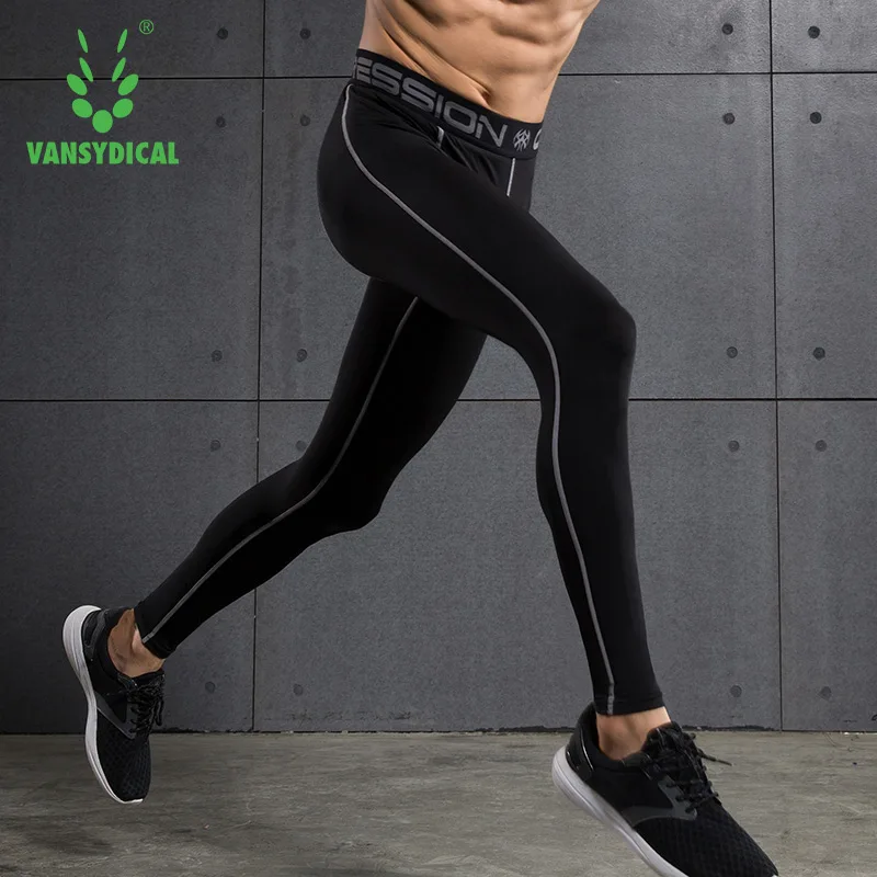 Vansydical компрессионные брюки для бодибилдинга мужские спортивные колготки бега