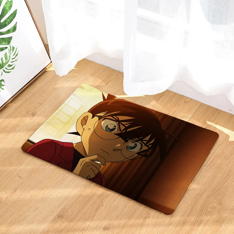 see chart IVYYE Detective Conan индивидуальные аниме декоративный коврик домашние ковры мультяшный коврик коврики на пол для спальни банные плюшевые коврики Коврик - Цвет: see chart