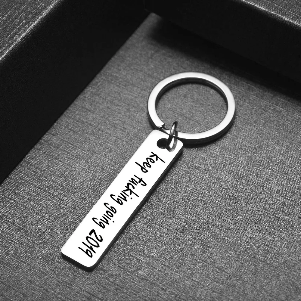 Продолжайте ебать going 2019 keys из нержавеющей стали вдохновляющий надписи