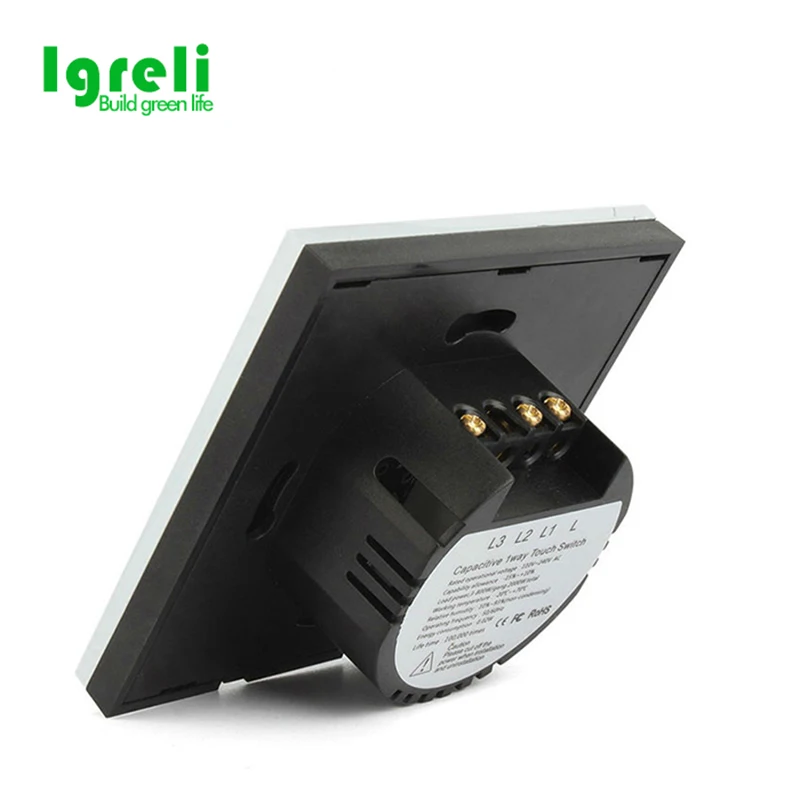 Igreli новый топ модный сенсорный экран дистанционный выключатель света стандарт