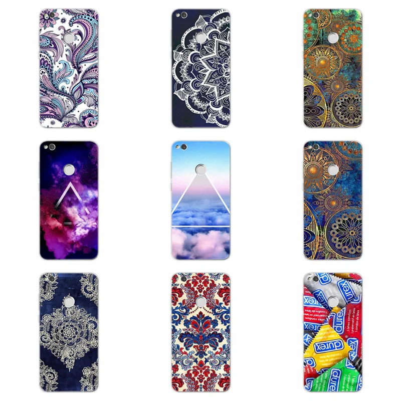 Чехол для Huawei P Smart P9 lite/P8 Lite 2016 2017 Y5 II/Y6II Compact/Honor 5A 7A P10 мягкий чехол с рисунком B000 |