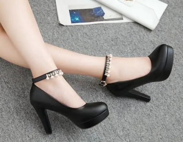 Женские свадебные туфли Zapatos Mujer Laides Размер 22-62 Sapato на платформе элегантные