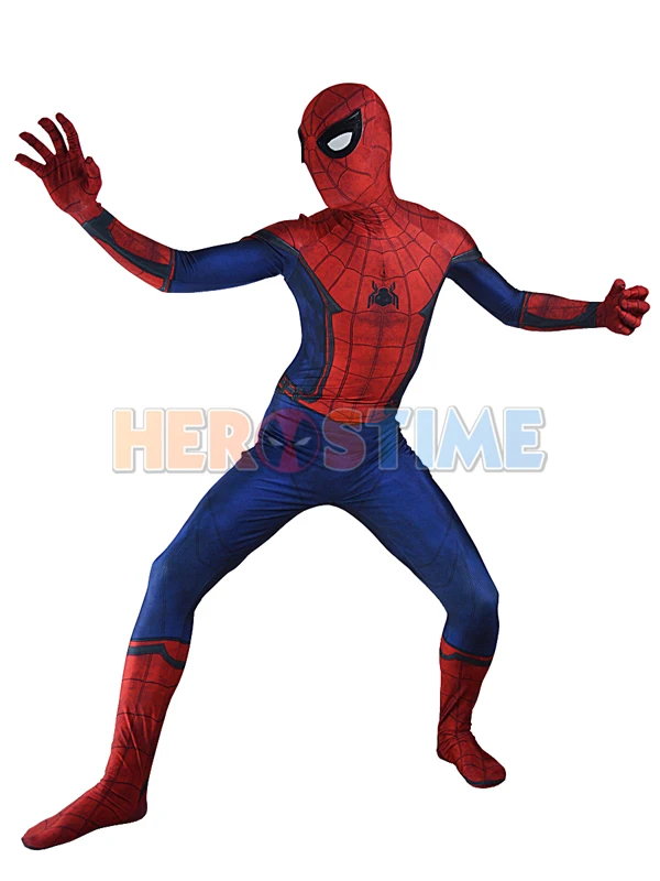 Костюм Человека паука из спандекса и лайкры 3D тень для костюмированной вечеринки