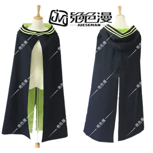 Бесплатная доставка костюм серофа из Конца Owari no Serafu Shinoa Hiragi наряд Униформа