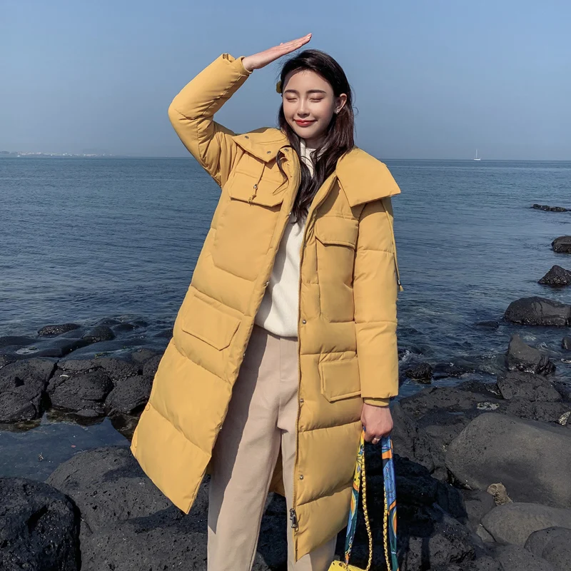 S-3XL autumn winter Women Plus size Fashion cotton Down jacket hoodie long Parkas warm Jackets Female coat clothes | Женская одежда