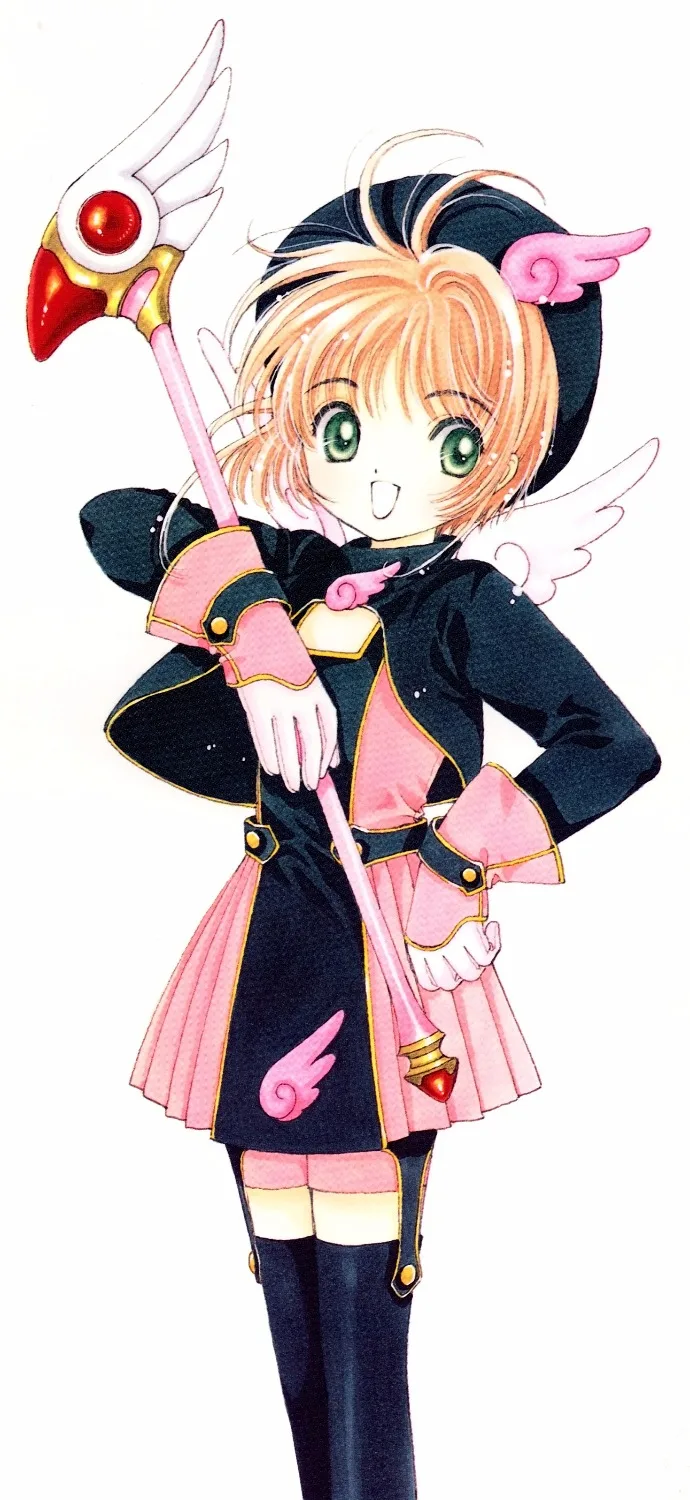 Новый Cardcaptor Сакура косплей костюм Kinomoto платье w/крылья Хэллоуин взрослые костюмы