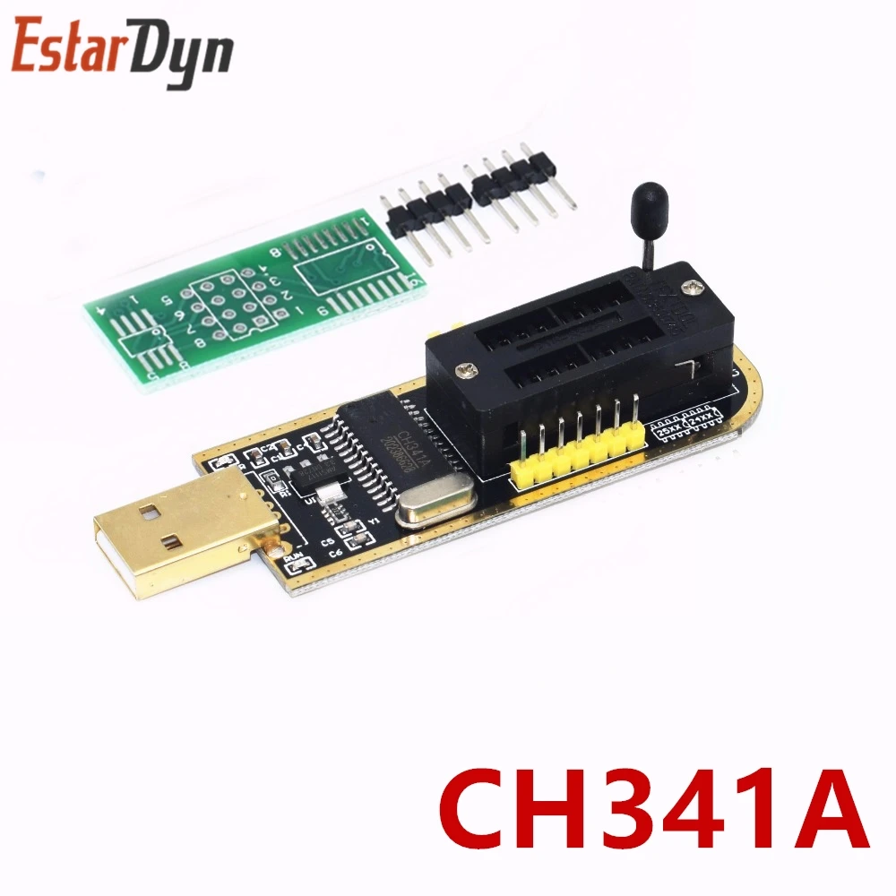 USB программатор CH341A 24 25 серия EEPROM Flash BIOS с программным обеспечением и