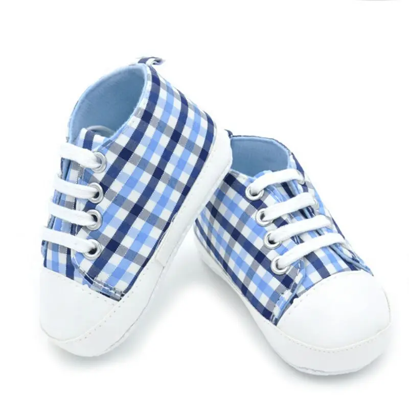 

New Infants Baby Boy Girl Soft Sole Crib Shoes Casual Lace Prewalkers Sneaker Hot W79