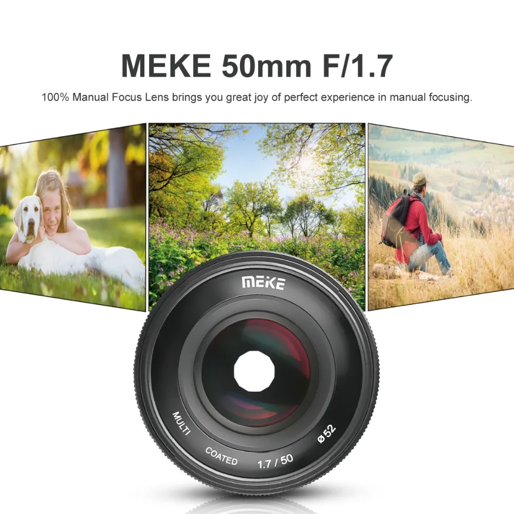 Объектив MK 50 мм f/1 7 с ручной фокусировкой и большой диафрагмой Для беззеркальных