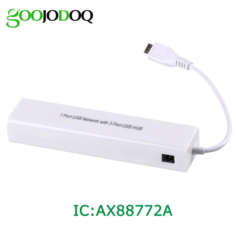 Микро USB 2 0 хаб к RJ45 сетевая карта LAN адаптер Ethernet 100 Мбит/с 3 порта OTG для Samsung