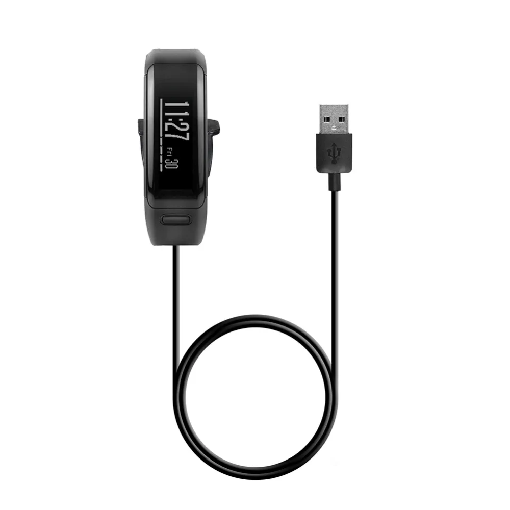 Hot USB Power Charger Cable for Garmin vivosmart HR Fast Charging Dock 1m Data Cord VIVOSMART HR+ Approach X40 Watch | Электроника