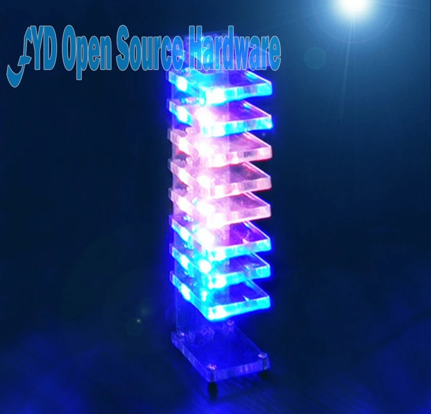 DIY мечта кристалл электронный столбец светильник светодиодный музыкальный