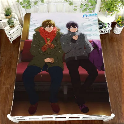 Аниме Манга бесплатно! IWatobi купальный клуб простыня 150*200 см простыня 004 - Цвет: Красный