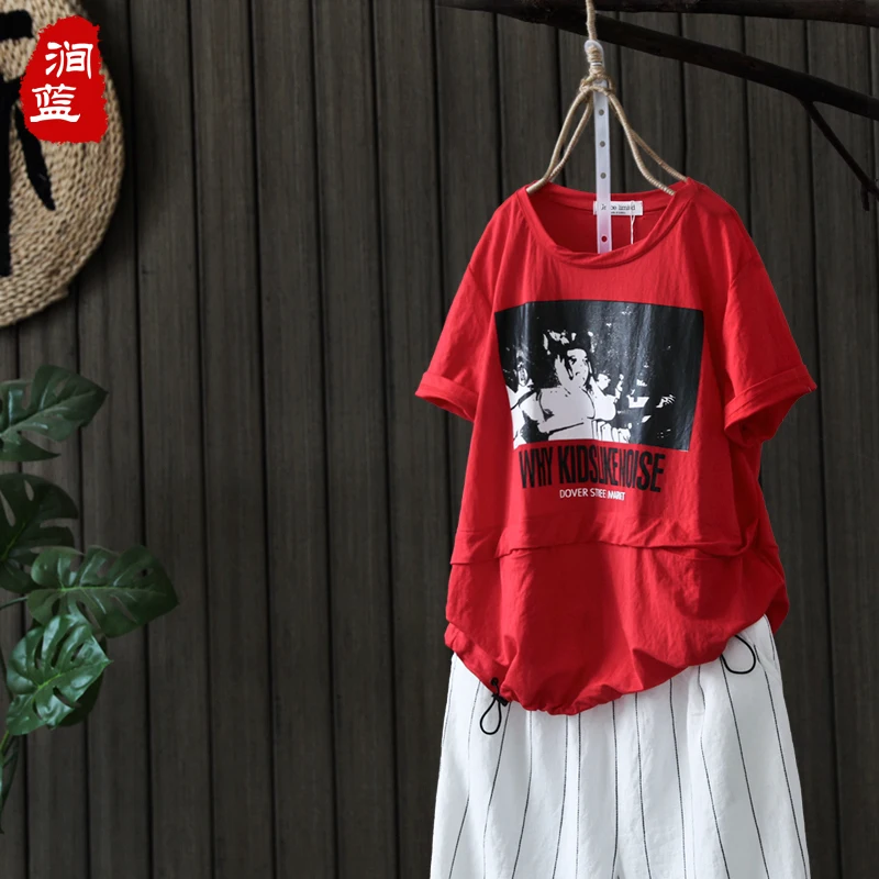 2018 новый хлопок и лен сезон весна-лето винтажные женские универсальные Лоскутная