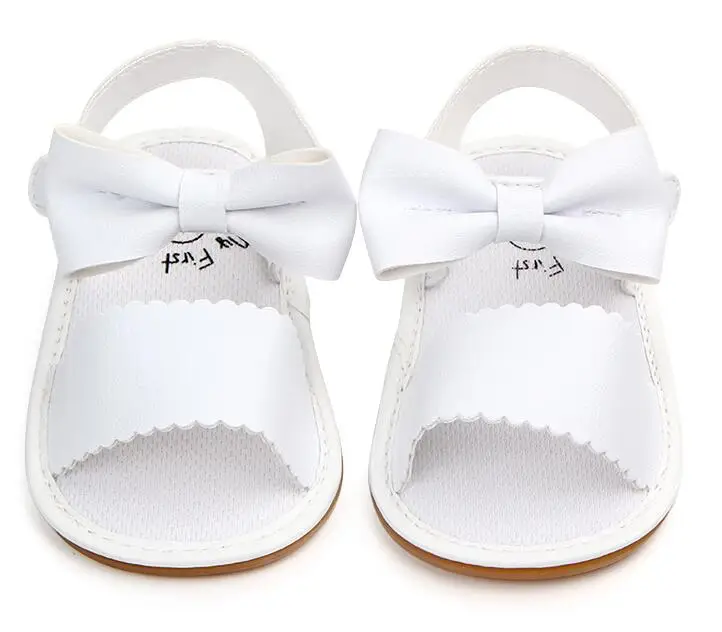 Fashion New Baby Cute Sandals Newborn Girl Bow Tie Summer Breathable Anti-slip Girls PU Shoes | Детская одежда и обувь
