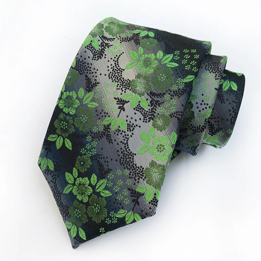 Дизайнерский Модный мужской галстук с цветочным принтом уникальный Вышитый