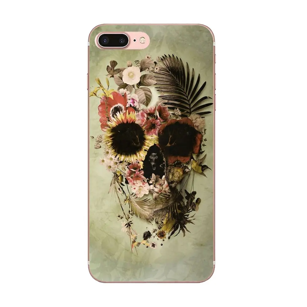 For Xiaomi Mi3 Mi4 Mi4C Mi4i Mi5 Mi 5S 5X 6 6X A1 Max Mix 2 Note 3 4 TPU Protective Pouch Poker Skull Tatoo | Мобильные телефоны и