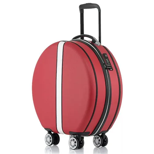 only luggage KLQDZMS женские корейские сумки на колёсиках 18 дюймов высокая емкость модные дорожные сумки пароль кабина чемодан колеса - Цвет: only luggage