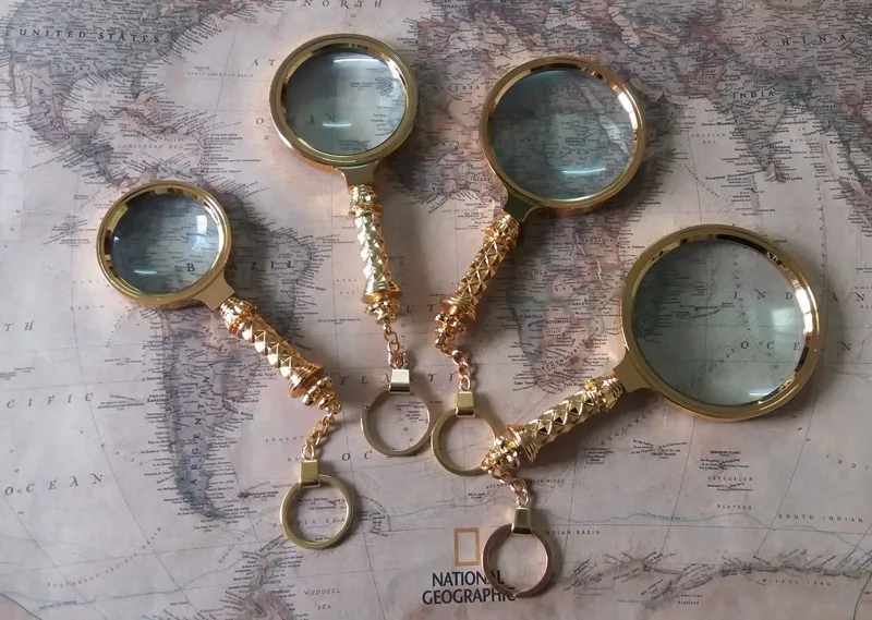 Розничная и оптовая продажа винтажные брендовые Золотые очки с увеличительным